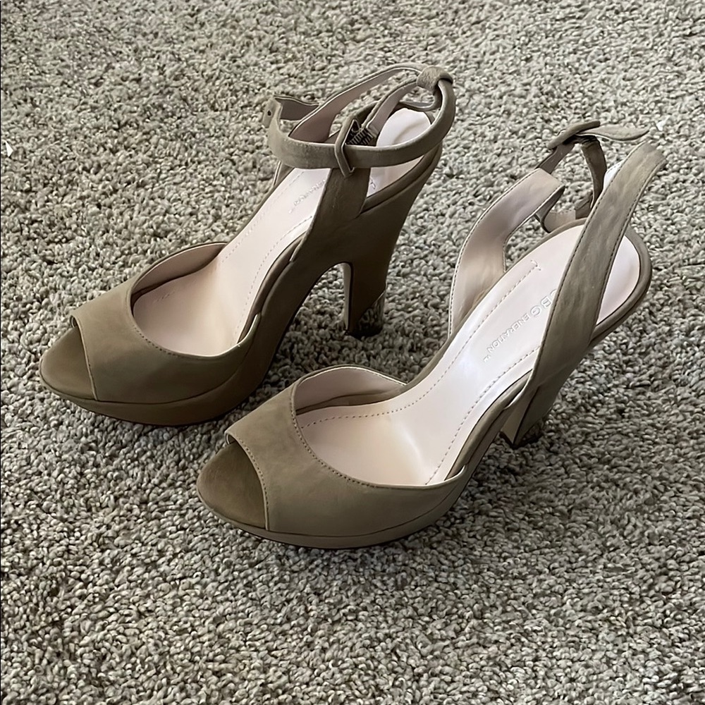 Sole Society Olive Peep-Toe Heels